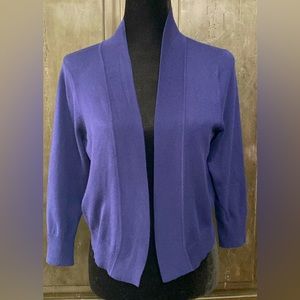 Cato cropped navy blue sweater cardigan - Size Medium